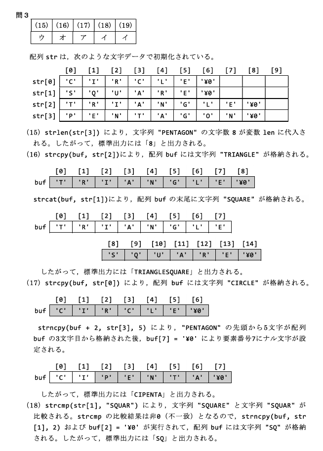 文字列操作の過去問 解説①